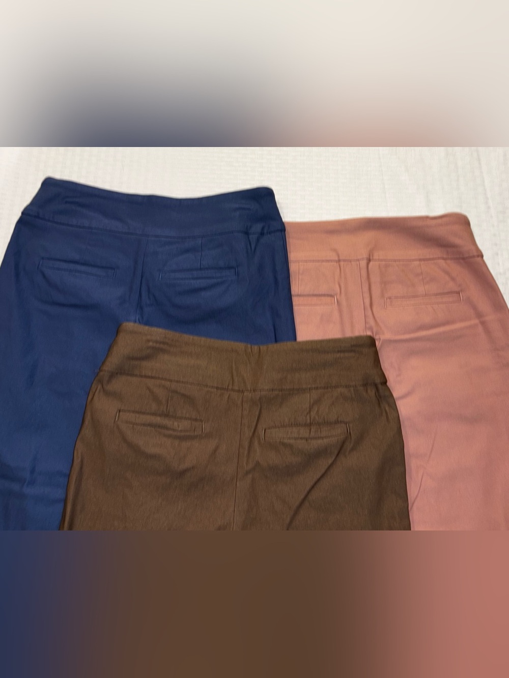🌟 3/$20 Tribal Women's Fía Cuffed Cropped Trousers - Blue, Pink, Brown